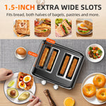 RAMJOY Toaster 4 Slice Black - RAMJOY