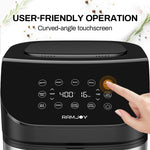 RAMJOY Air Fryer 6.8 Quarts RAF-650 BSS - RAMJOY