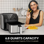 RAMJOY Air Fryer 6.8 Quarts RAF-650 BSS - RAMJOY
