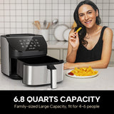 RAMJOY Air Fryer 6.8 Quarts RAF-650 BSS - RAMJOY